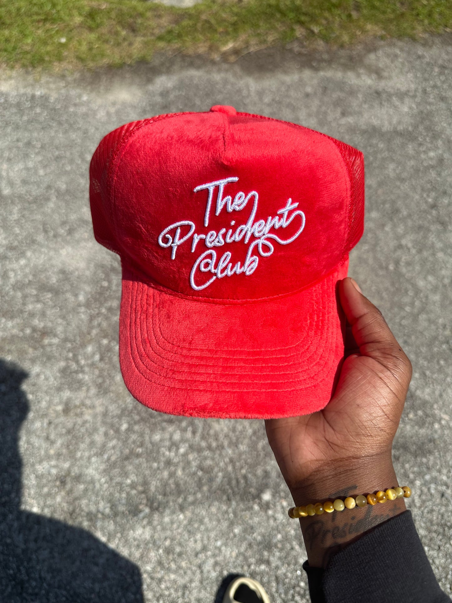 Red Velvet Trucker Hat