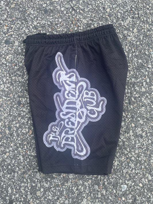 BLACK GYM SHORTS