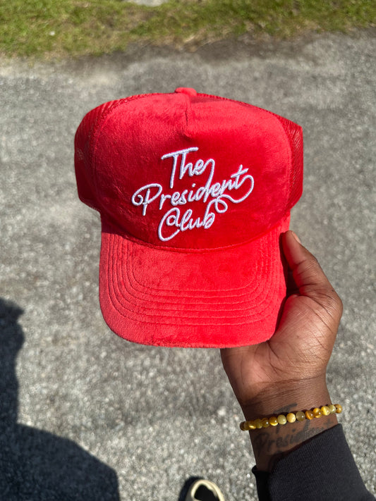 Red Velvet Trucker Hat