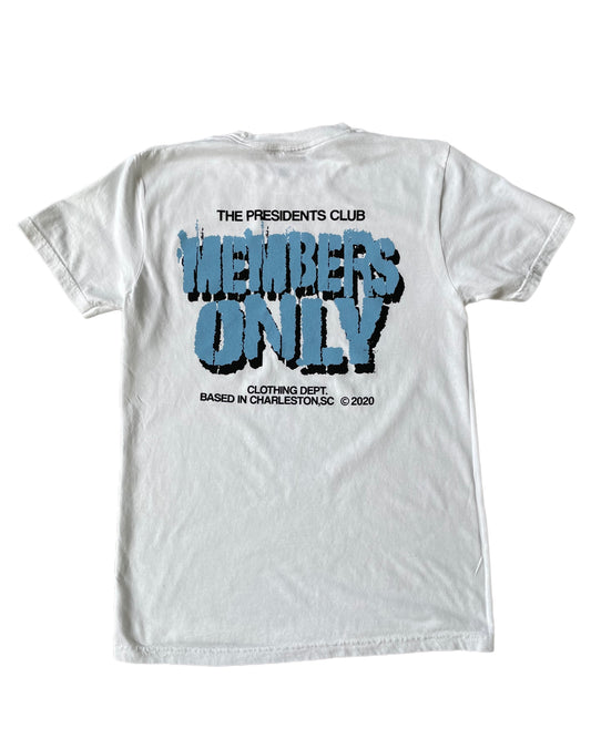LIGHT BLUE MEMBERS ONLY TEE