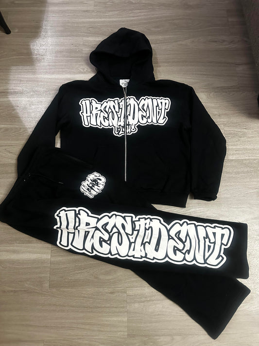 NTPC ZIP SWEATSUIT BLACK